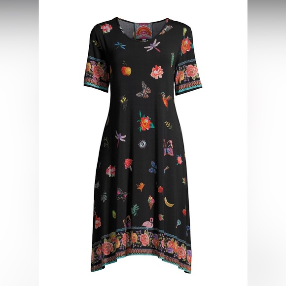 Johnny Was Zooey Bordered Swing Dress - Picture 6 of 6